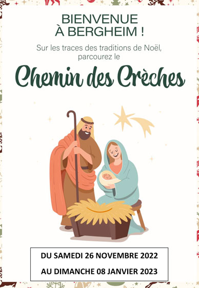 Chemin des crèches Bergheim