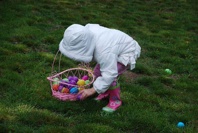 chasse aux oeufs de Pâques Alsace