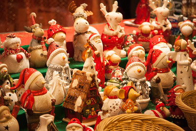 décorations de Noël au marché de Noël