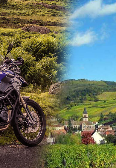 Roadtrip Moto Route des vins en Alsace